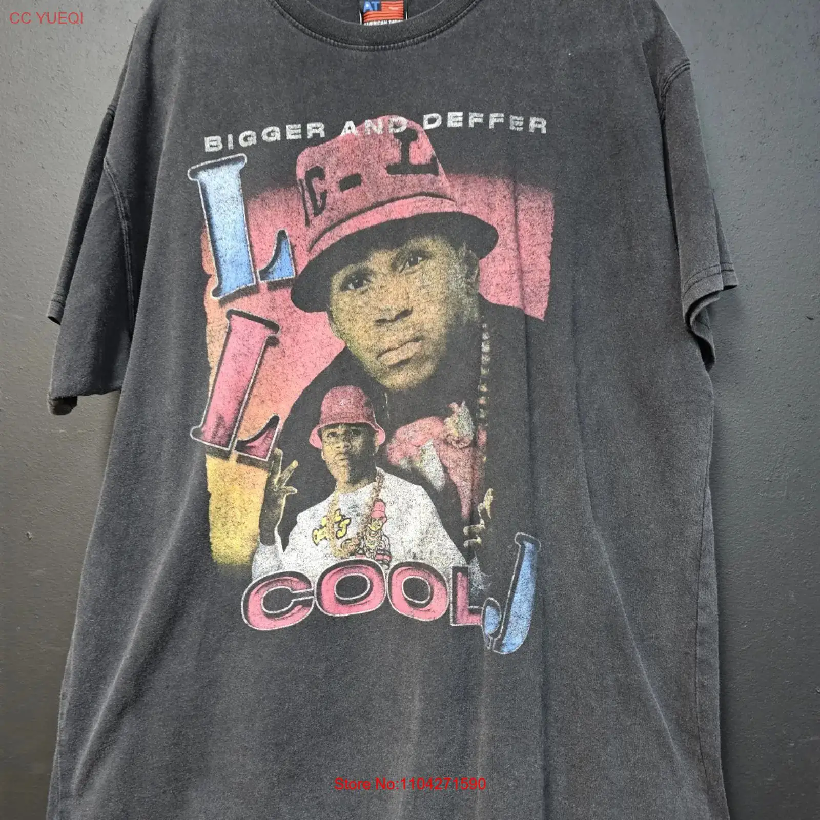 LL Cool J T Shirt Large Americ - Vintage Fashion Thrift recension och pris