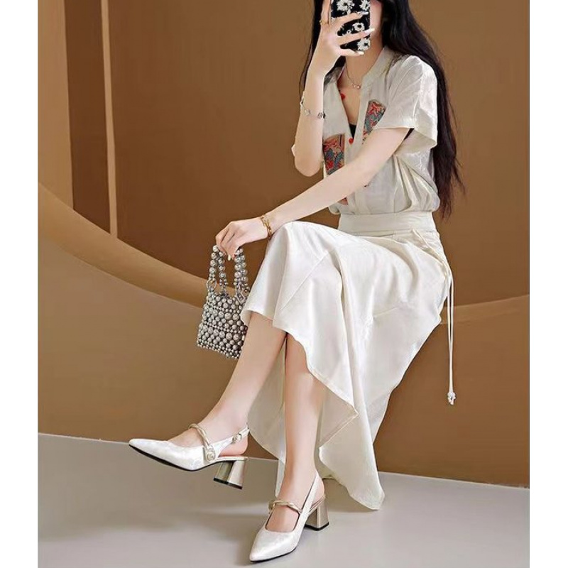 New Chinese-style elegant sati - Vintage Style Women Fashion recension och pris