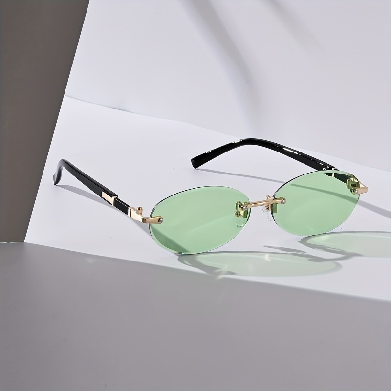 Sexy Small Oval Punk Sunglasse - Vintage Fashion Luxury recension och pris