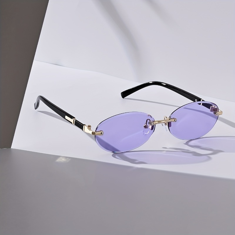 Sexy Small Oval Punk Sunglasse - Vintage Fashion Luxury recension och pris