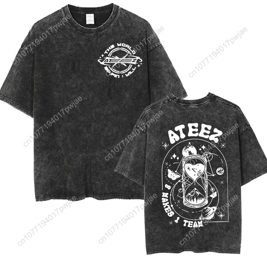 Korean Ateez Fin Wjll Album Co - Vintage Flannel Shirt recension och pris