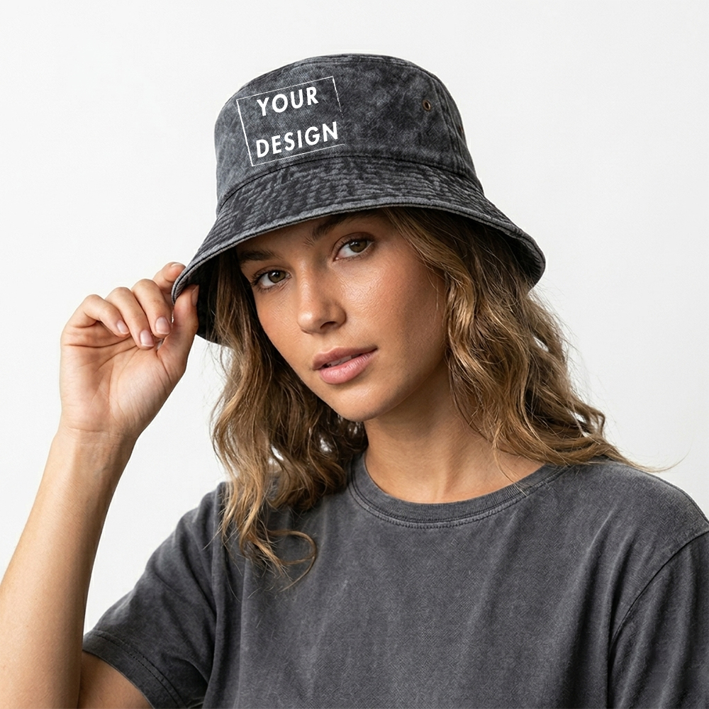 Custom Washed Vintage Bucket H - Vintage Fashion Design recension och pris