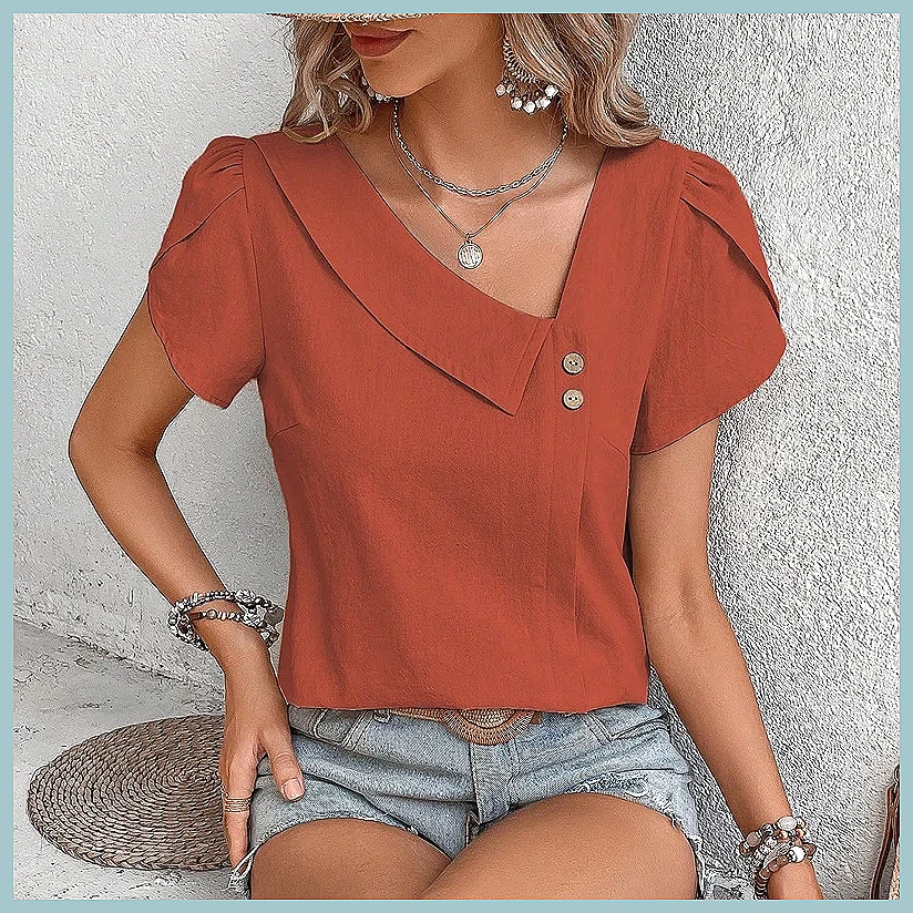 2024 Summer Vintage Solid Colo - Usa Vintage Fashion recension och pris