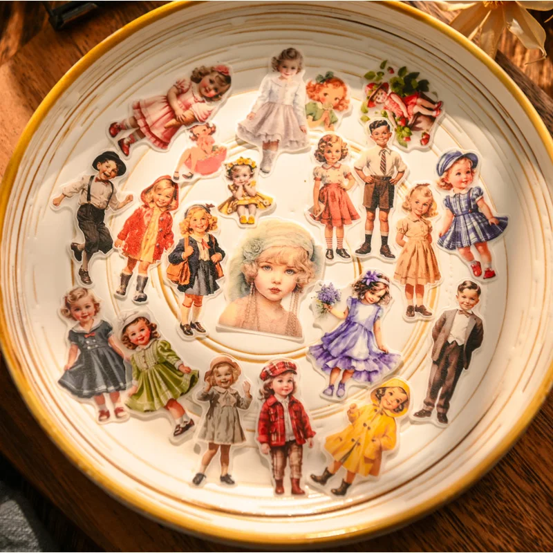 50pcs Vintage Kids Paper Doll  - Vintage Fashion Doll recension och pris