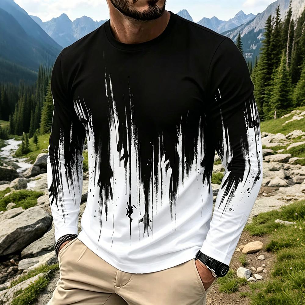 Men's Gradient Ink Splash Long - Usa Vintage Fashion recension och pris